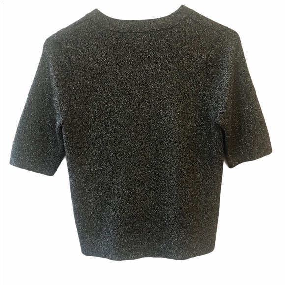 Leith Dark Silver Glitter Sweater Top - Picture 4 of 7